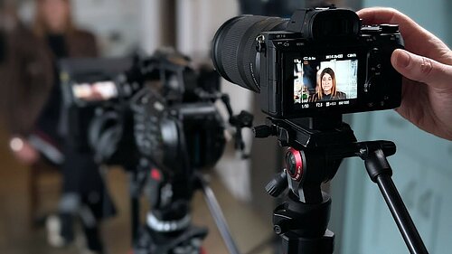 Jane in front of Camera