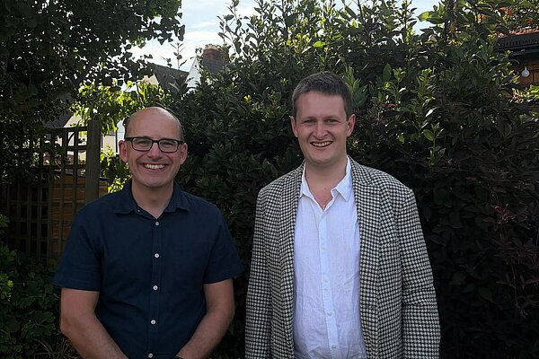 Cllr Joe Carter and David Chadwick MP